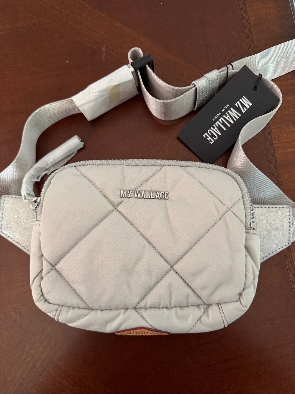MZ WALLACE "Frosted"  Madison Belt Bag - New with Tags - MSRP $195.00 NWT